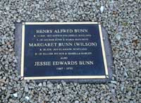 Bunn grave marker