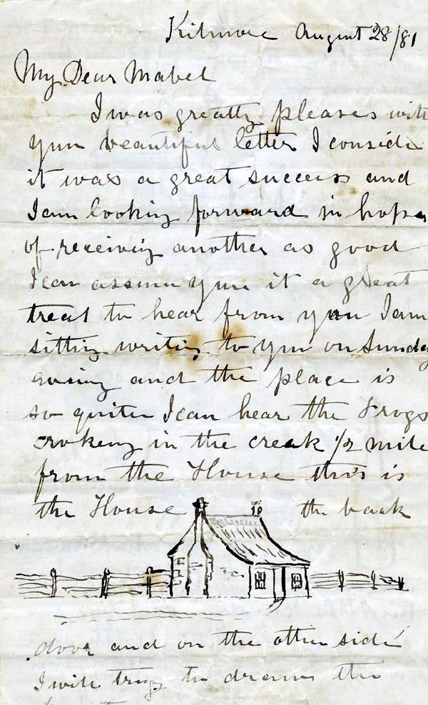 1881 letter of Henry Bunn