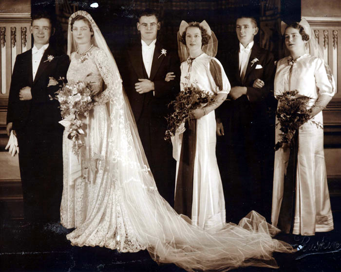 Wedding of Bertha Smiley and Edwin (Ted) White