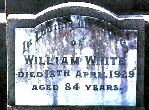 Gravestone for William White